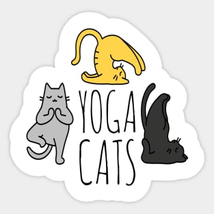 Yoga Cats Sticker